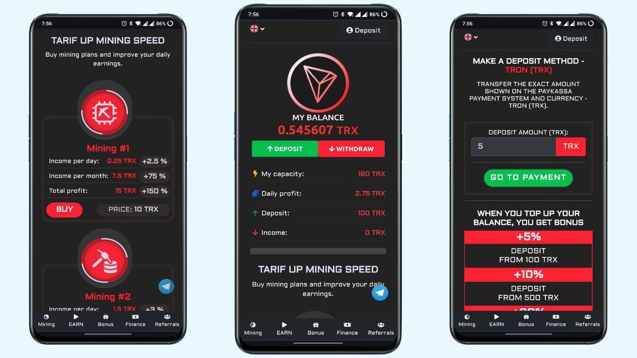 Tron Auto Depsoit