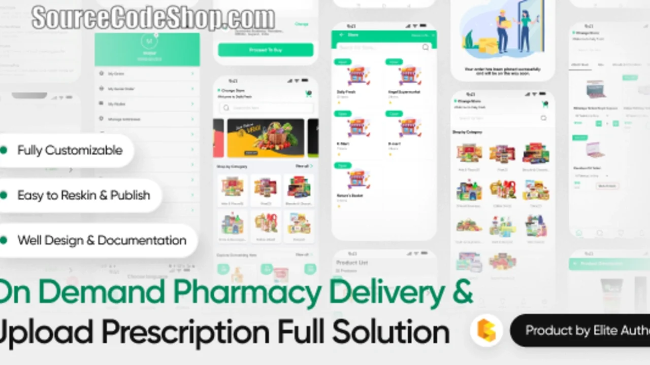 GoGreen v2.6 Food, Grocery, Pharmacy Multi Store(Vendor) Android App