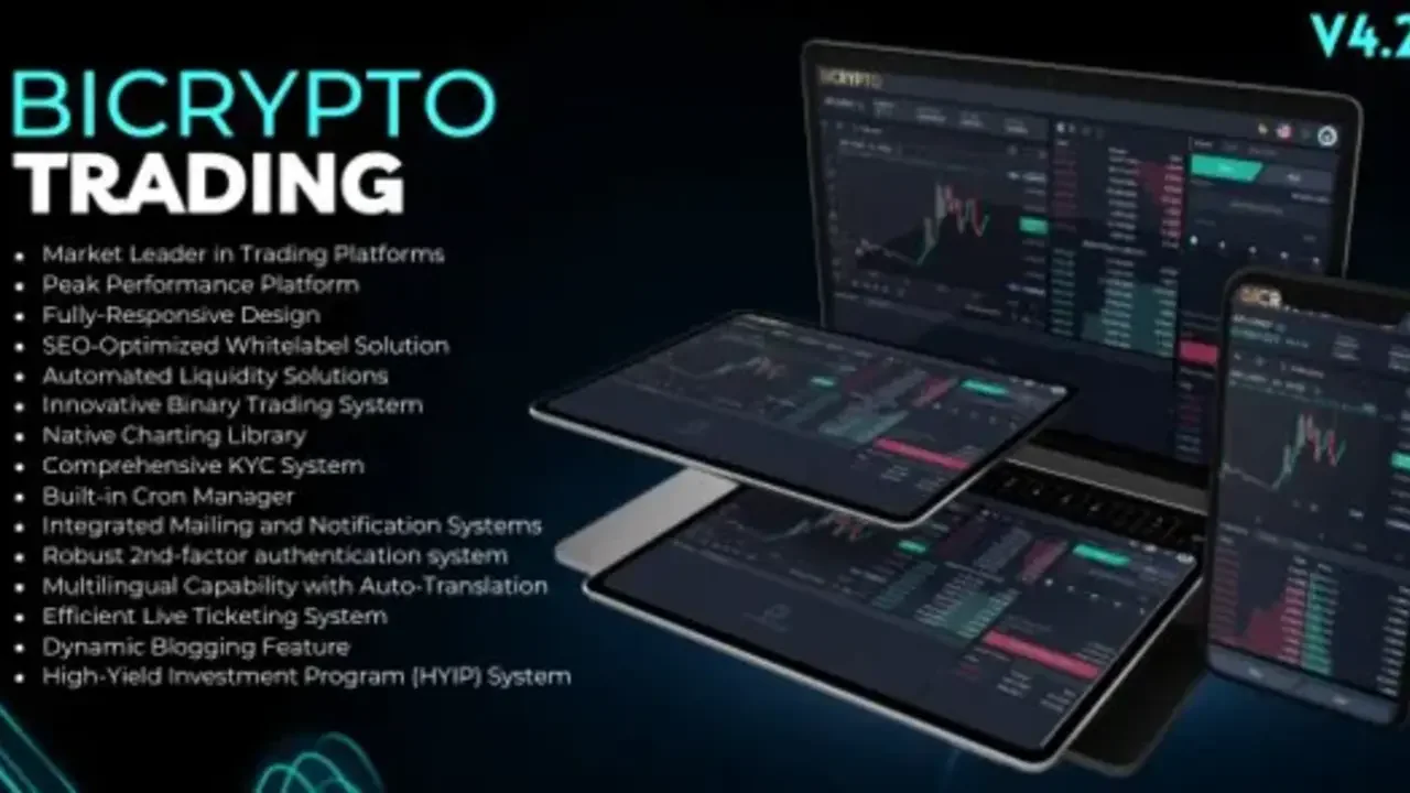 Bicrypto v4.3.8  Crypto Trading Platform, Binary Trading, Investments, Script