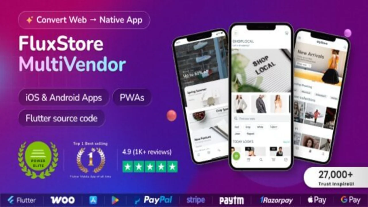 Fluxstore Multi Vendor v6.3.0 The Ultimate Flutter E-commerce Full App Source Code