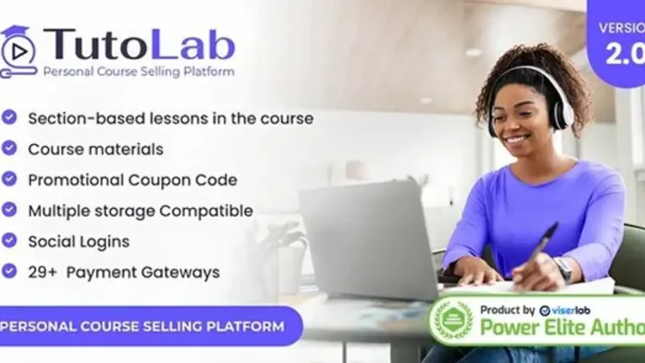 TutoLab v2.0 Nulled Personal Course Selling Platform PHP Script