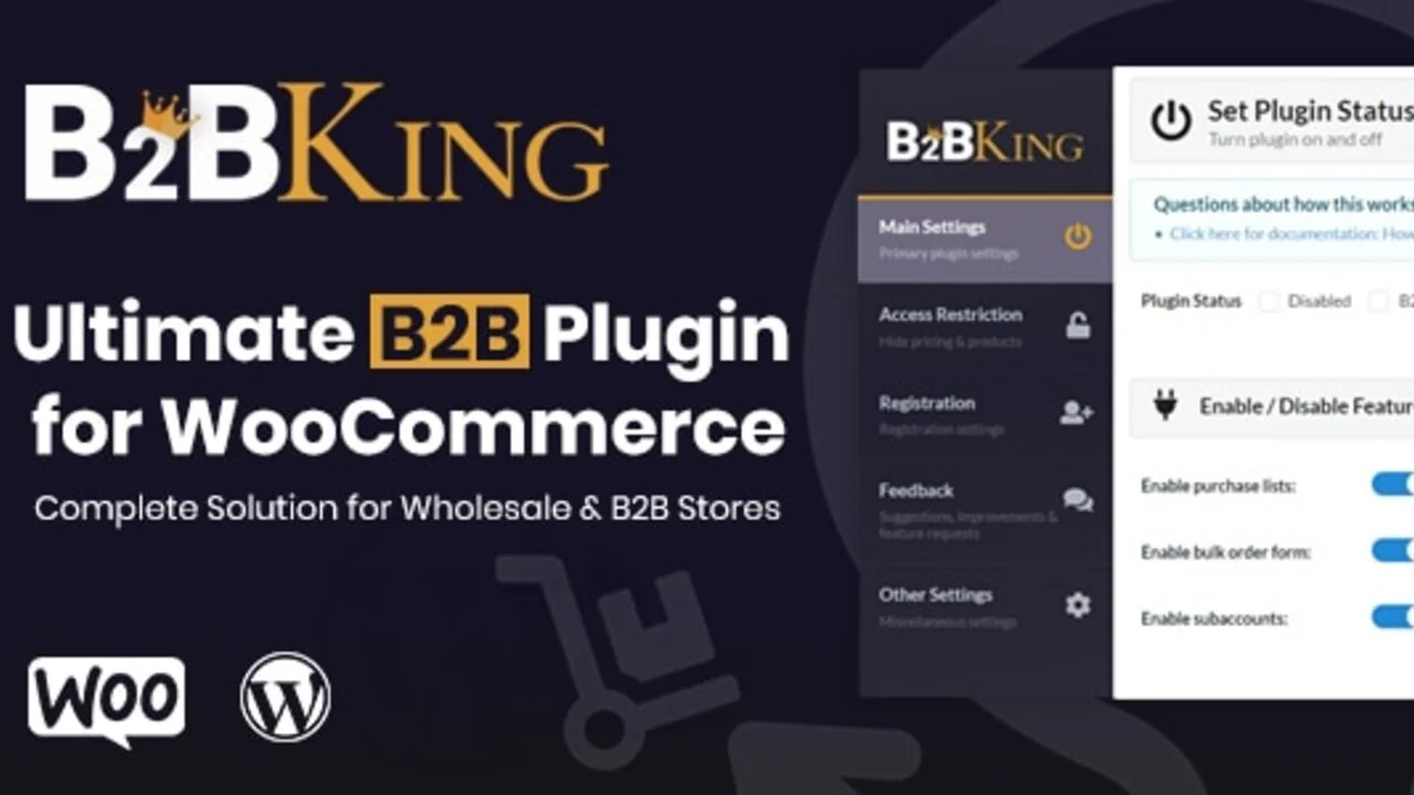 B2BKing v5.5.30 The Ultimate WooCommerce B2B & Wholesale Plugin
