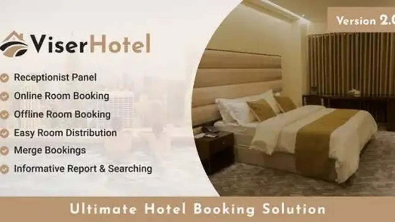 ViserHotel v3.0 Nulled # Ultimate Hotel Booking Solution Script Free Download