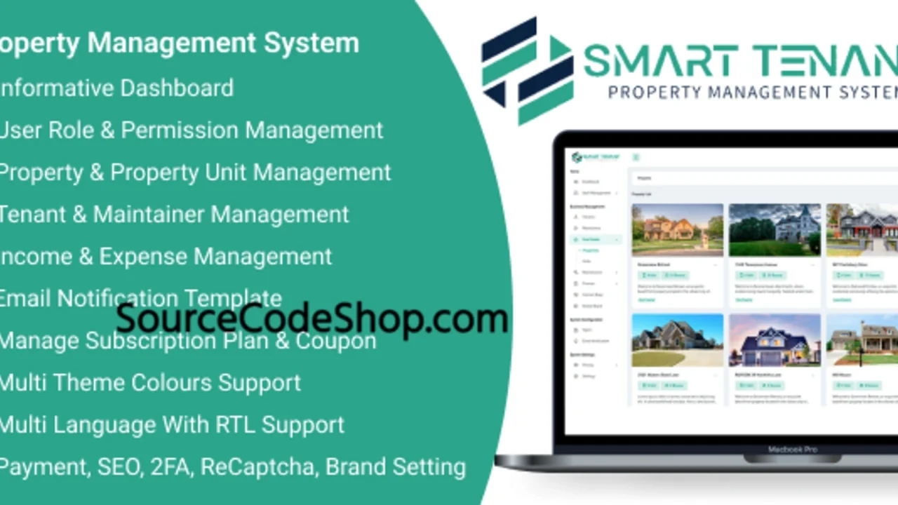 Smart Tenant SaaS v2.4 Property Management System PHP Script
