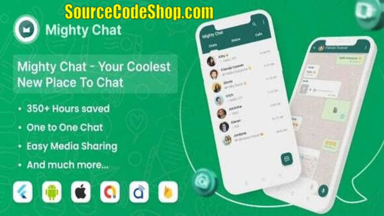 MightyChat Premium Chat App with Firebase Backend & Agora.io Video Calls - Full Source Code Free Dow