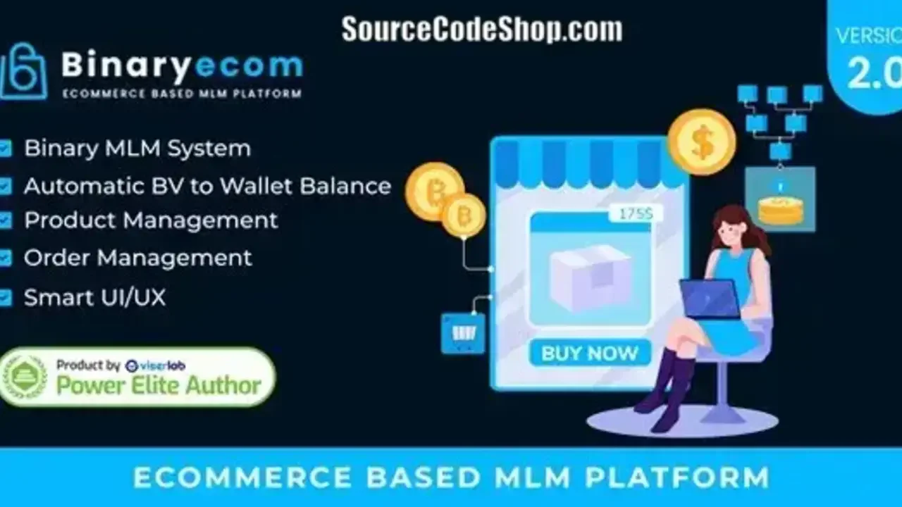 BinaryEcom v2.0 Nulled | Ecommerce Based MLM Platform PHP Script Free Download