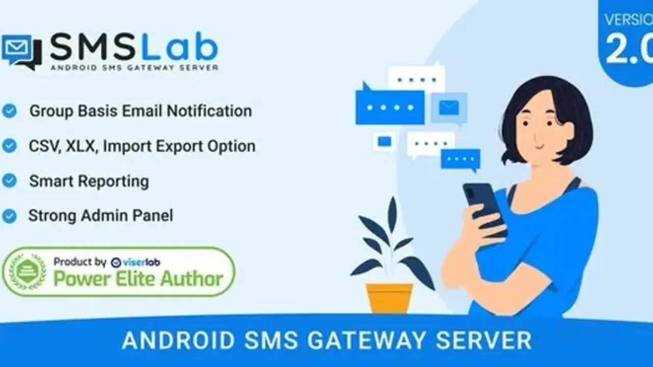 SMSLab v2.1 Nulled Android Based SMS Gateway Server PHP Professional  Script