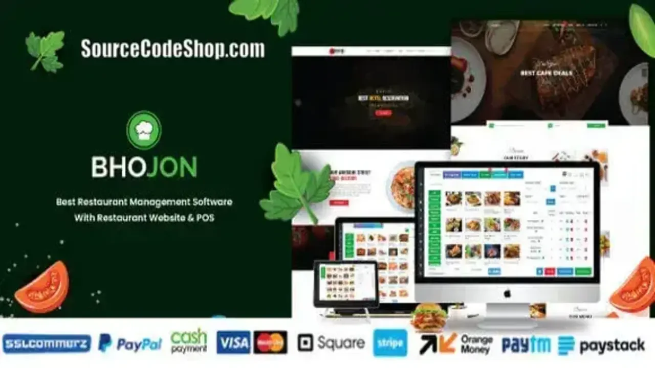 Bhojon v3.1 Nulled Best Restaurant Management Software with Restaurant Website Free Download