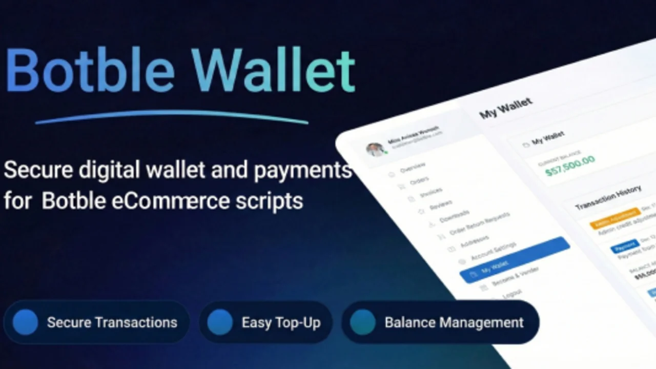E-Wallet v1.0.4 Payment Wallet System for Botble eCommerce Scripts Addon