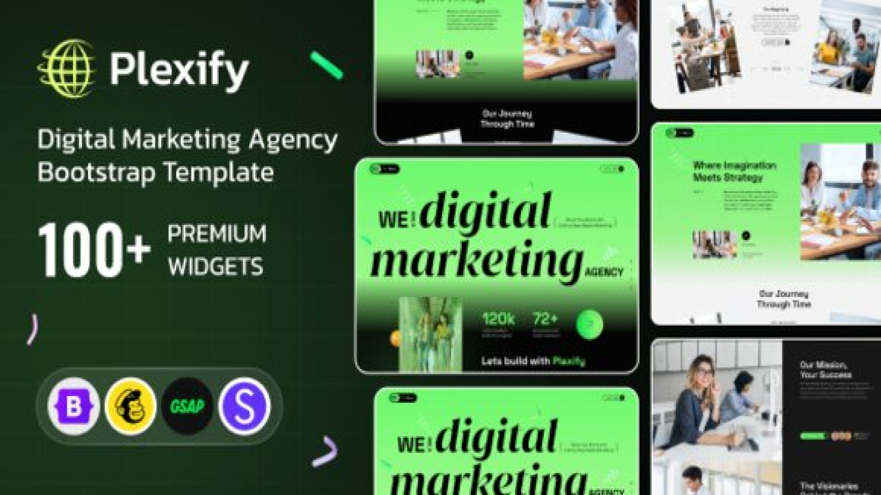 Plexify – Digital Marketing Bootstrap Template