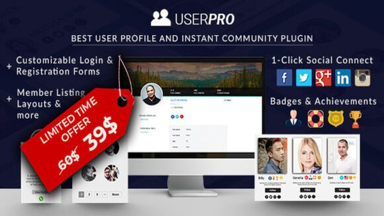 UserPro v5.1.13 Nulled – Community and User Profile WordPress Plugin