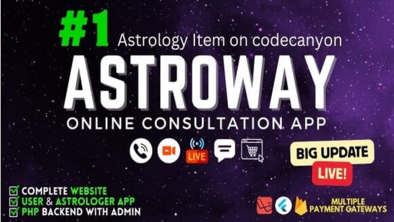 Astroway (10 Aug 2026) – Complete Astrology Consultation App with Chat, Calling,e-Puja, Shop & AI Ch