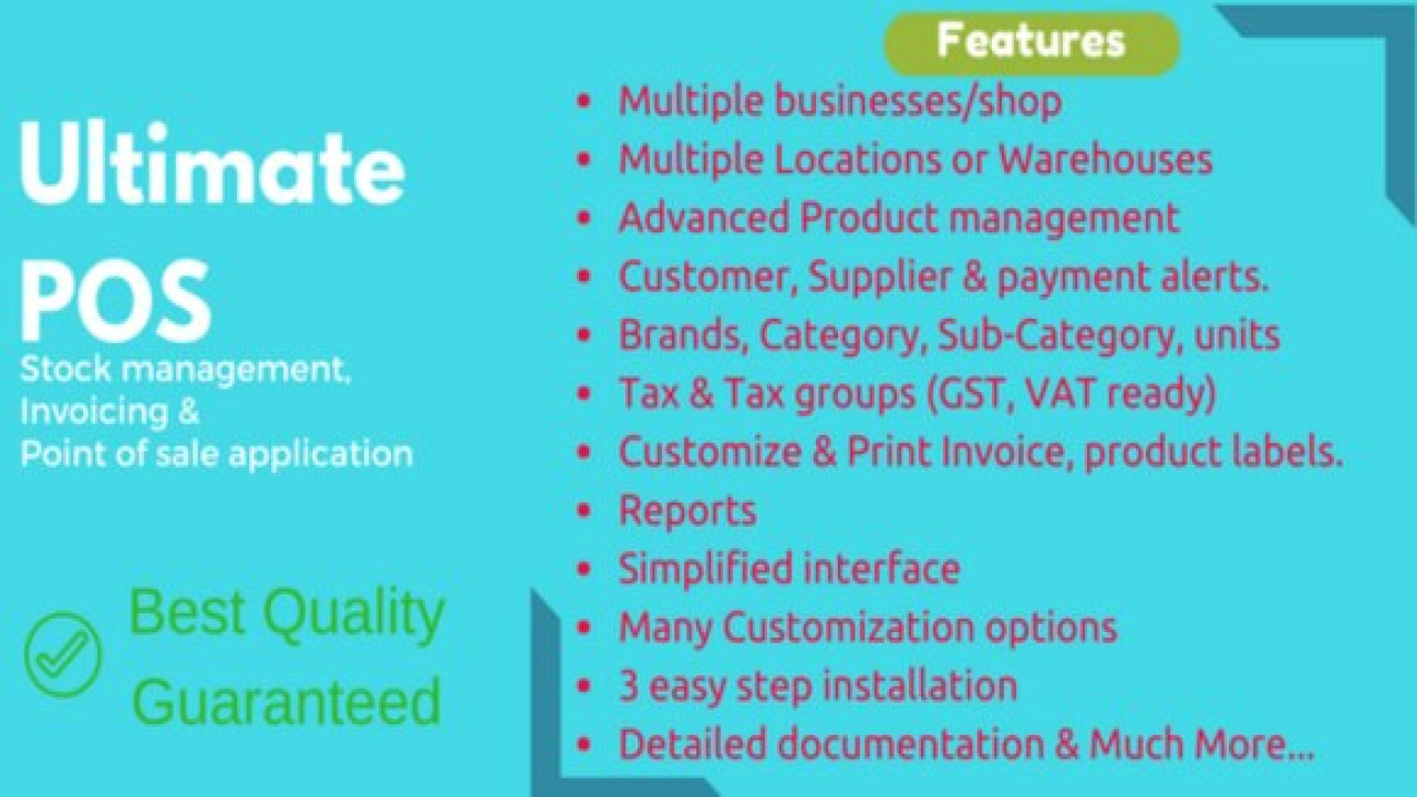 Ultimate POS v7.3 Nulled – Best ERP, Stock Management, Point of Sale & InvoicingApplication PHP Scri