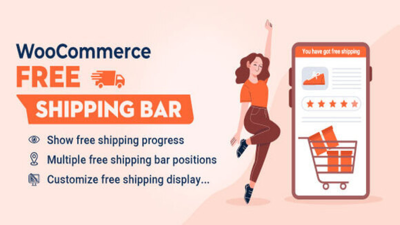 Freetop v1.3.2 – WooCommerce Free Shipping Bar – Increase Average Order ValuePlugin