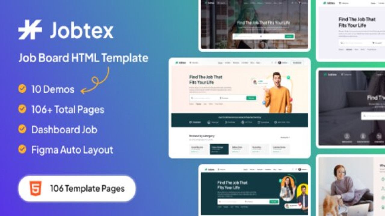 Jobtex – Job Board HTML Template