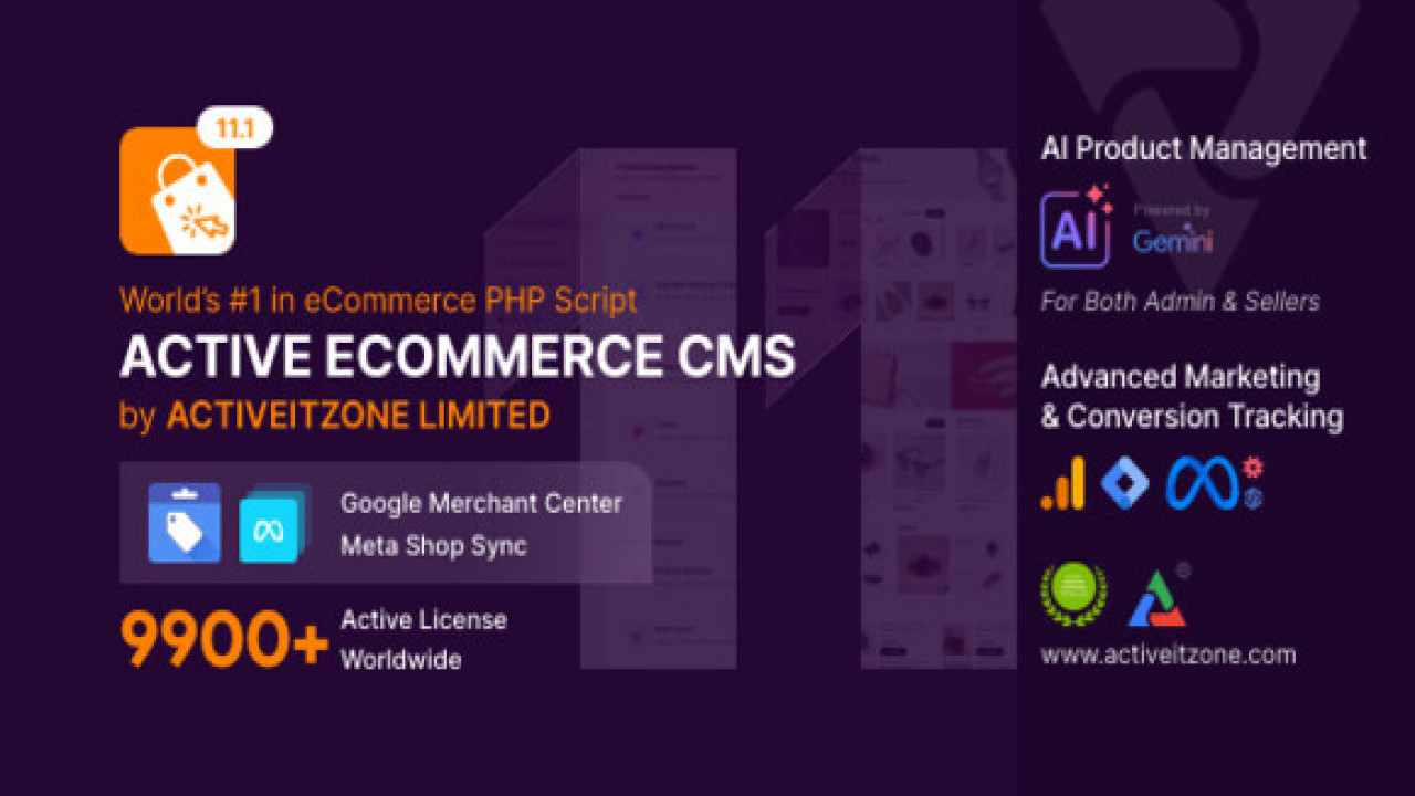 Active eCommerce CMS v11.3 Nulled + All Addons 2