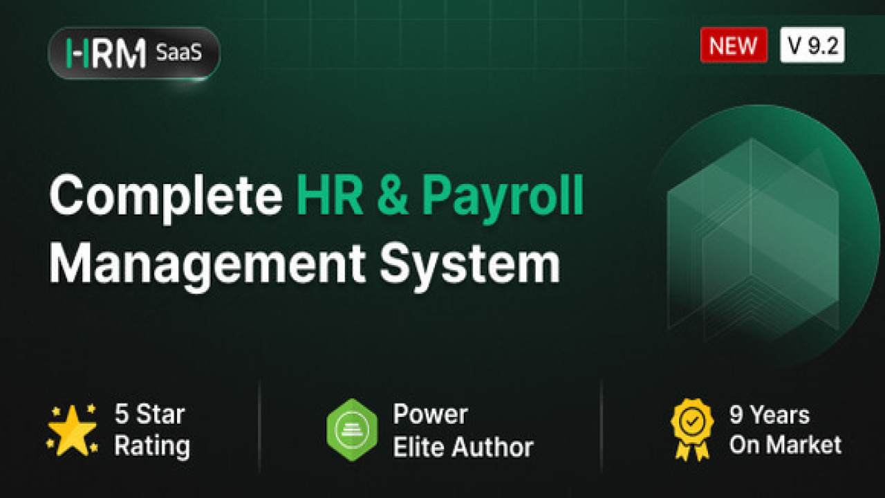HRM SaaS v9.2 Nulled – HR and Payroll Tool Script