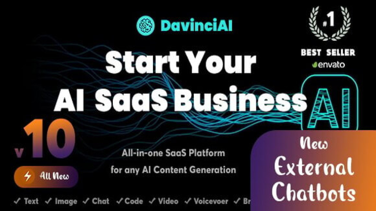 Davinci AI v10.0 Nulled – All-In-One SaaS Platform for AI Text, Image, Audio,Video and Content Gener