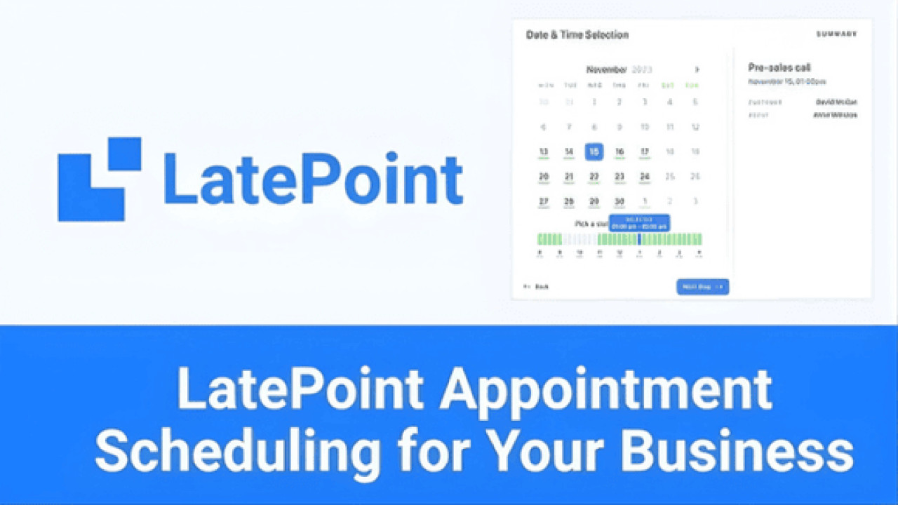 LatePoint v5.6.11 – Appointment Scheduling WordPress Plugin + Addons
