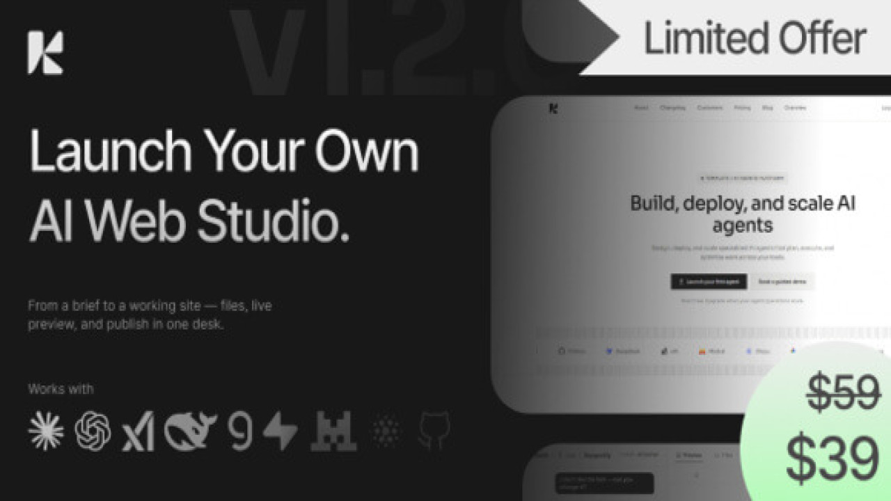 Krikkit v1.2.0 – AI Website Builder SaaS Platform for Prompt-Based SiteGeneration Script