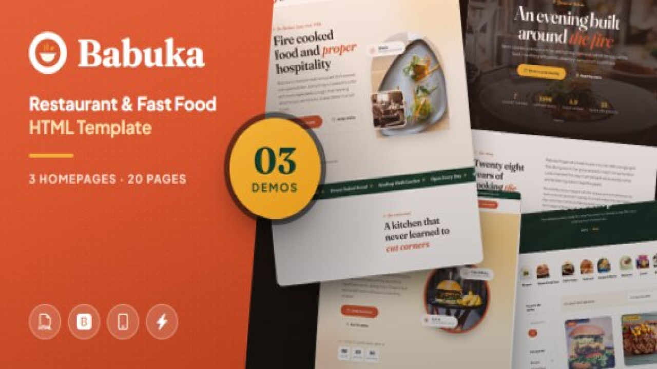 Babuka – Restaurant & Fast Food HTML Template
