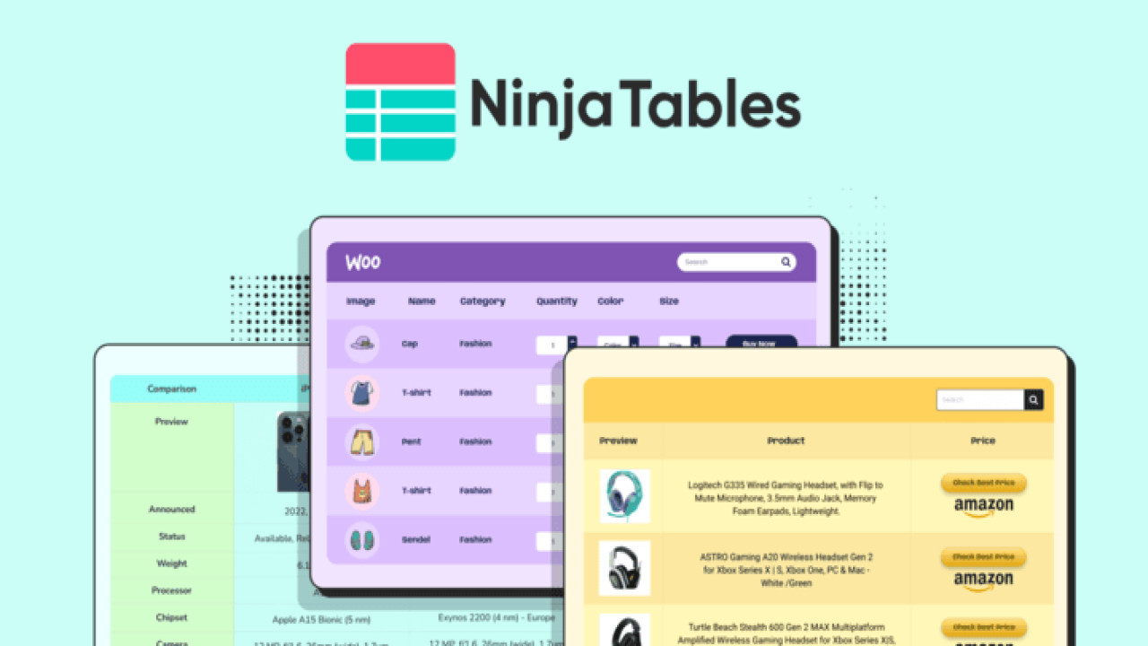 Ninja Tables Pro v5.2.17 – WordPress Plugin