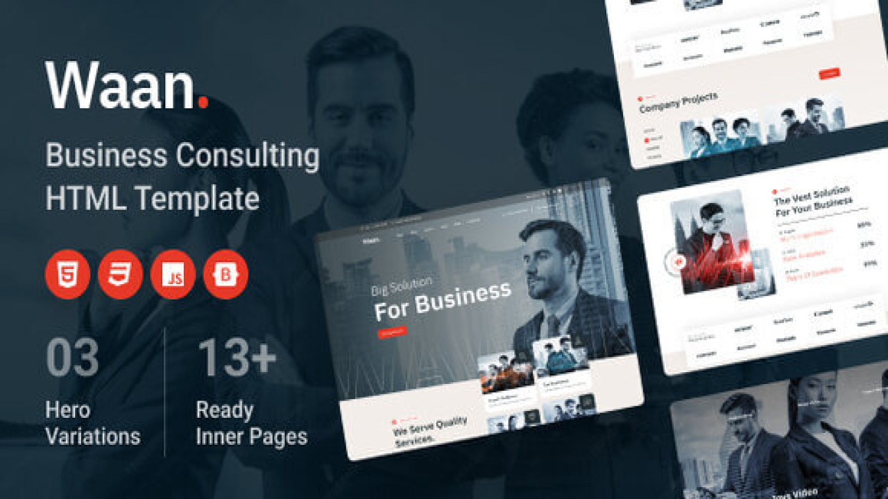 Waan – Business Consulting HTML Template