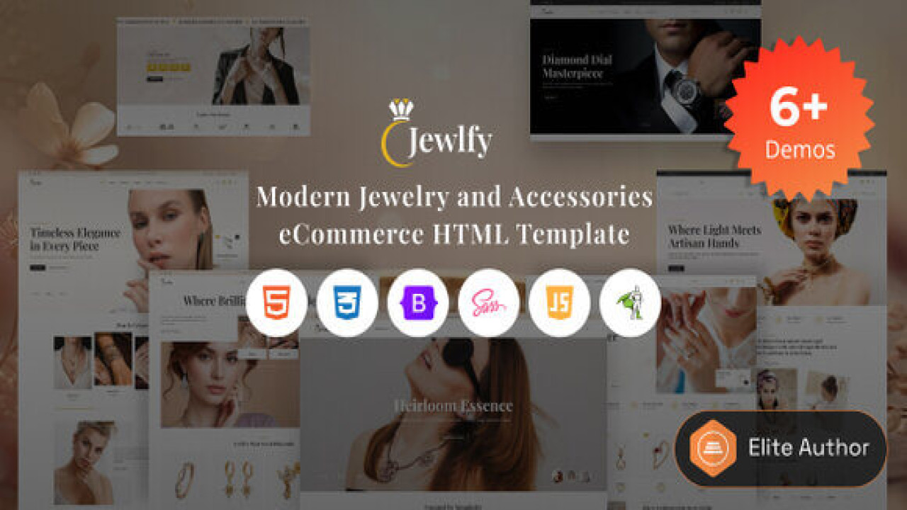 Jewlfy – A Modern Jewelry & Accessories eCommerce HTML Template