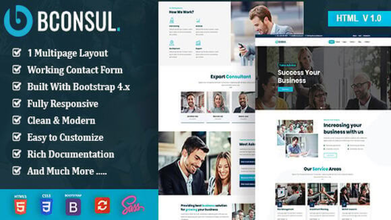 Bconsul – Consulting Finance HTML Template