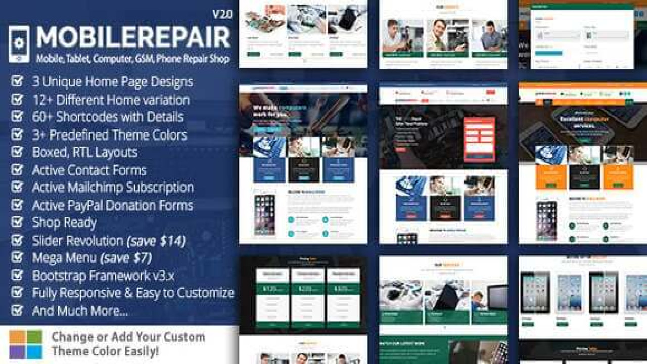 Mobile Repair v2.0 – HTML Template